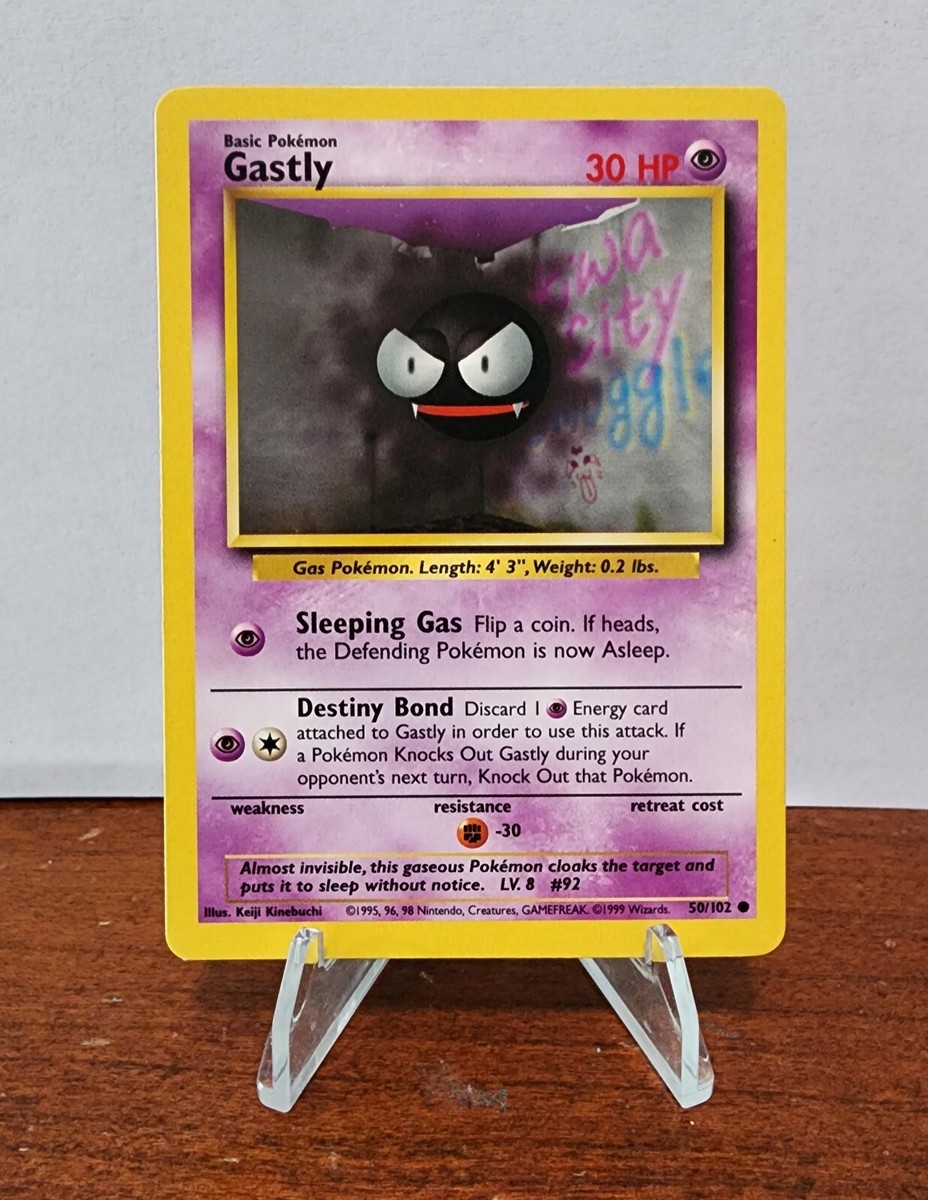1999 gastly pokemon card value Sabrina's Gastly 1st Edition main image 0