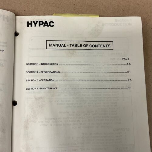 Hypac C766C 778B VERDICHTER BETRIEBSBETRIEB WARTUNGSHANDBUCH VIB. ROLLE - Bild 2 von 4