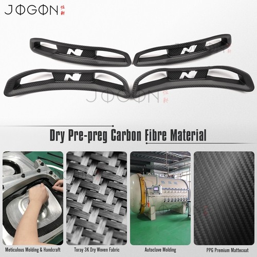 Matte Carbon For Hyundai Ioniq 5 N 2024 25+ Seat Headrest Lower Decor Panel Trim - Picture 5 of 12