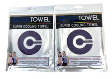 Cool Towel Super Cooling Towel Lot of 2 Cooling Effect/Sweat-Absorbent/Dry Quick