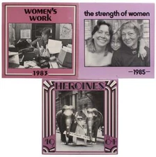 Feminism and Women's Rights Wall Calendars Promoting History 1980s 