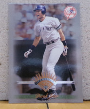 BASEBALL CARD LEAF NEW YORK YANKEES DEREK JETER 