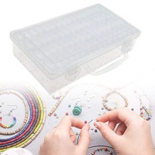 64-slot Diamond Storage Box for Art Beads Embroidery Accessories Enthusiasts