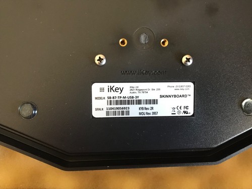 NEW iKey SB-87-TP-M-USB-BY Rugged SkinnyBoard w/Backlit Keyboard - Afbeelding 2 van 3