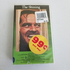 The Shining BETAMAX Beta Tape Movie Ex Rental Plastic Case Sound Warehouse 1981