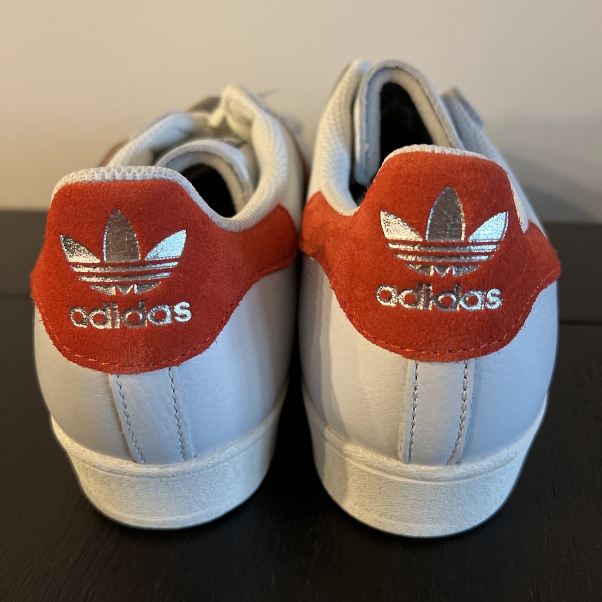 Adidas Superstar ShellToe Mens Shoe Size 8 White Orange / Tan Stripes  GZ9380 | eBay