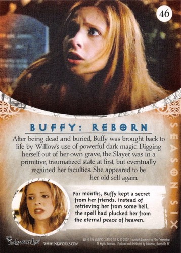 2007 INKWORKS BUFFY VAMPIRE SLAYER 10TH ANNIVERSARY PICK-A-CARD 1-90 BASE CARDS - Picture 93 of 181