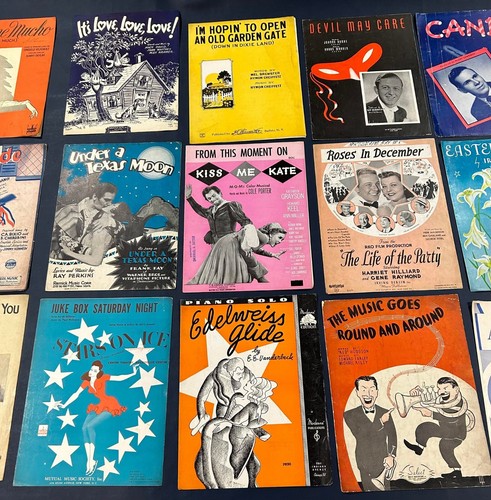 Vintage LOT Antique Sheet Music OLD 1920s HOLLYWOOD MUSICALS Etc - Picture 11 of 11