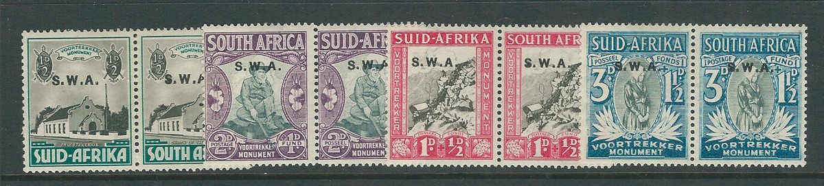 SOUTH WEST AFRICA (SWA) 1935-36 VOORTREKKER MONUMENT semi-postal
