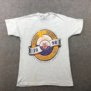 Vintage Tennessee Volunteers Shirt Medium 1998 Champions Archie Manning Signed *