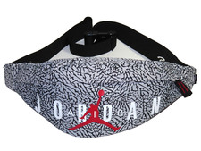 Air Jordan Crossbody Hip Waist Bag NWT Unisex Size L Wolf Gray Elephant Cement