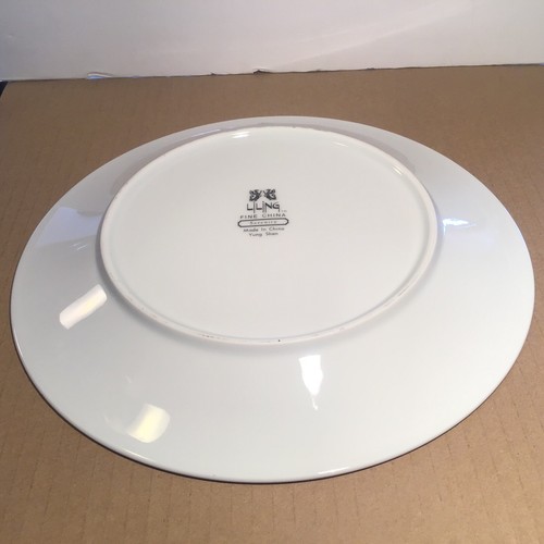 LILING SERENITY Fine China Yung Shen 10.5” Dinner Plate 1 each Flowers Gold Trim - Picture 7 of 12