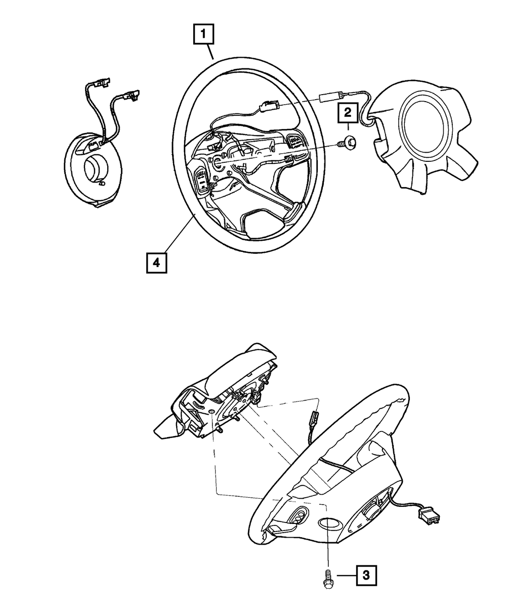 Genuine Mopar Steering Wheel Bezel Right Side 68028977AA