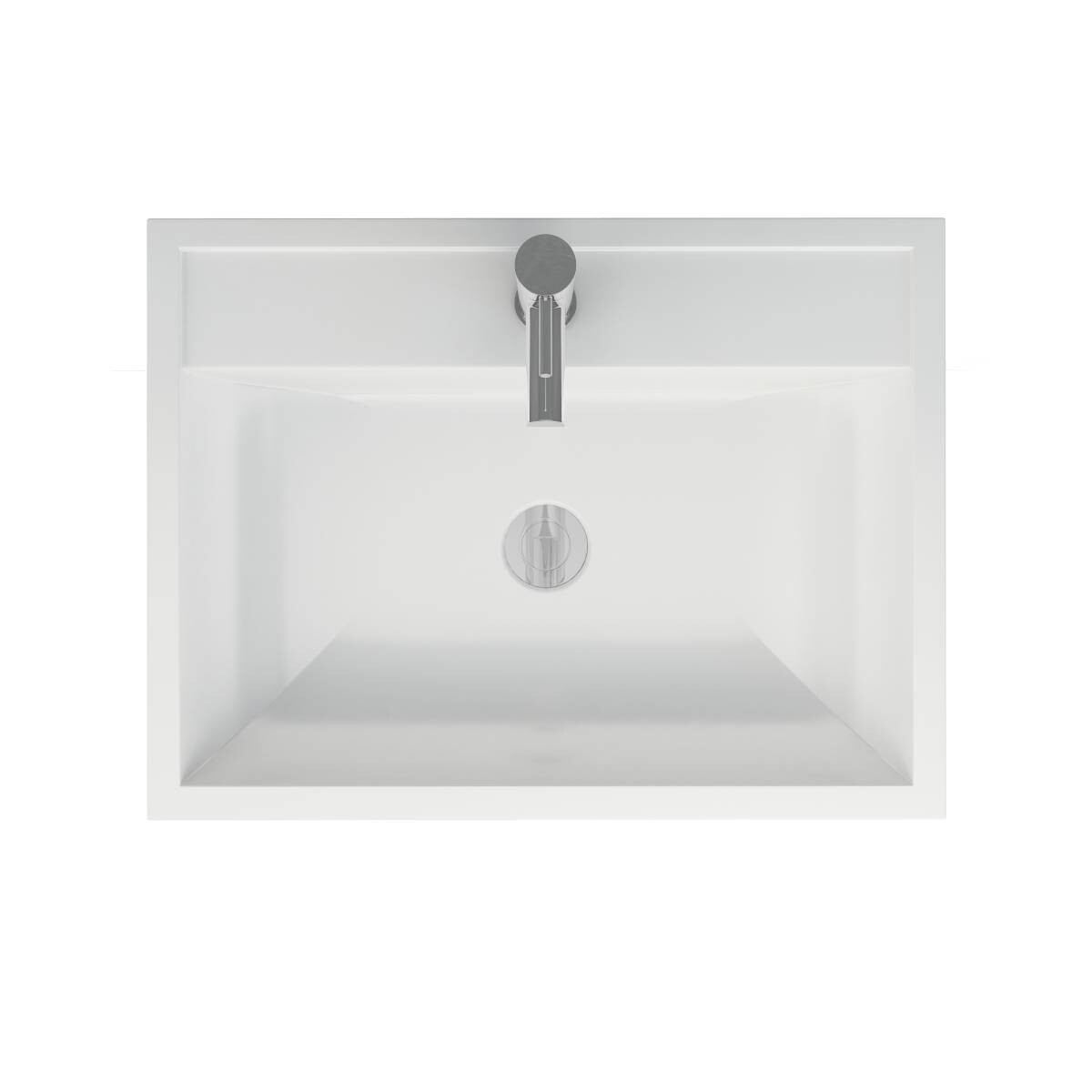 Designer Walnut 600mm Bathroom Furniture Vanity Unit Basin Sink Freestanding