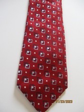 Jos A Bank Red Silk Neck Tie