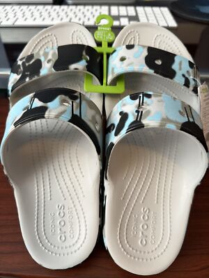 CROCS Unisex Classic Crocs Spray Camo Sandal (208253-1FT) | eBay display picture 1