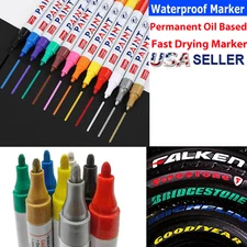 Tire Paint Marker Pen Car Tyre Rubber Permanent Universal Waterproof Oil Based 