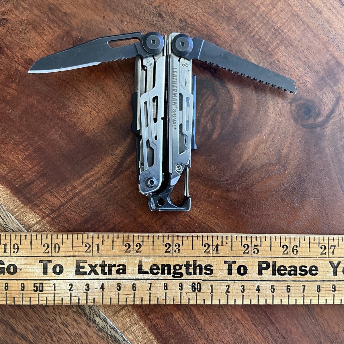 【LEATHERMAN】SIGNAL Black &amp; Silver Leatherman Signal Black Survival Multi-Tool | Blade HQ