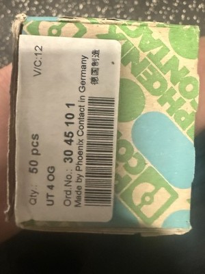 Phoenix Contact Terminal Block typ UT 4 OG Orange (Box of 50)