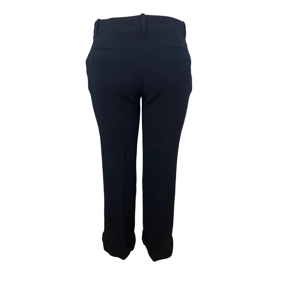 Pantalones de vestir Carven para mujer negros de lana de pierna recta a medida clásicos talla 40 Foto 3 de 4