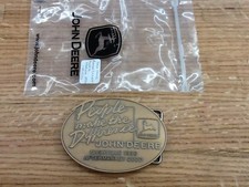 John Deere Nashville 1996 Brass Belt Buckle Limited 1 of 1500 Make Difference