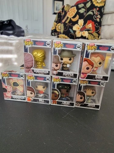 Stranger Things Bitty Pops (7) Including Golden Demogorgon