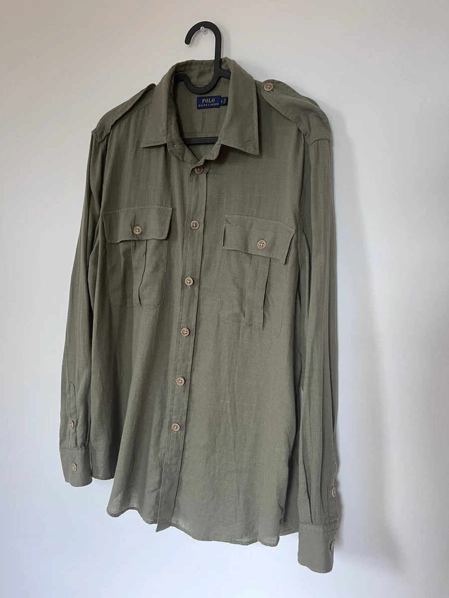 Polo Ralph Lauren Green Casual Button-Down Shirts for Men for sale
