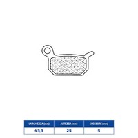 Set BeläGe Bremse CL Brakes 1128X59 Gas 50 Mc 21/24