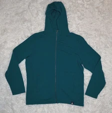 American Giant Teal Heavyweight Zip Hoodie Sweatshirt Size Mens XL