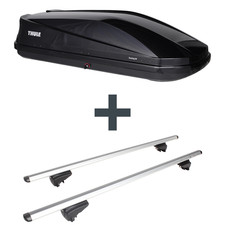 Dachbox Thule Touring M + Dachträger Menabo Pick-Up für Ssangyong Tivoli  Top