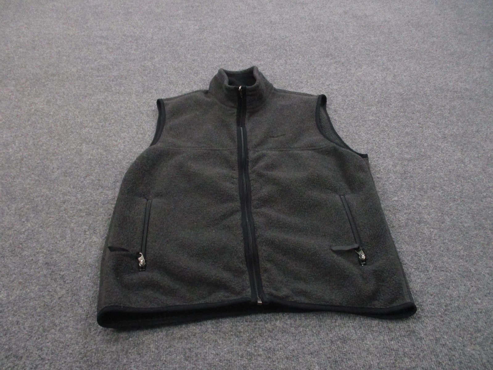 Vintage Patagonia Vest Jacket Men L Gray Fleece Synchilla USA Made 2S192
