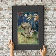 Beneath the Trees - Where the Wild Things Are 11x17 Fine Art Print
