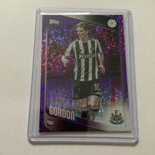 2025-26 Topps UEFA Flagship Anthony Gordon /250 Purple #159 Newcastle