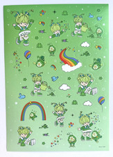 Hallmark HMK Rainbow Brite Sticker Sheet Patty O Green and Lucky