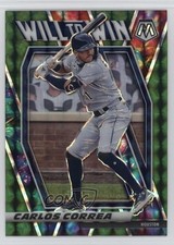 2021 Panini Mosaic Will to Win Green Mosaic Prizm Carlos Correa #WTW10 0u66