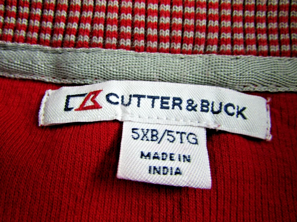 Cutter & Buck Men's 5XB Red Sweater Pullover - Image 3 of 3