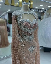 Dubai Arabic Evening Dress Luxury Prom Gowns Plus Size Mermaid Party Dresses