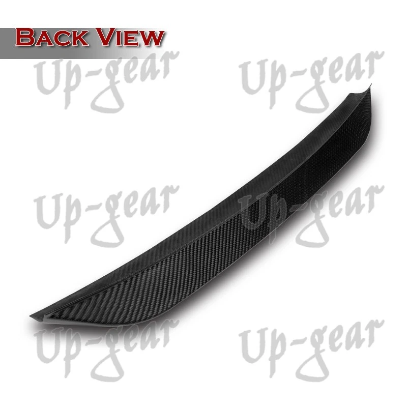 Spoiler tampa porta-malas fibra de carbono real estilo NS 2008-2013 Nissan Altima Coupe - Imagem 3 de 4