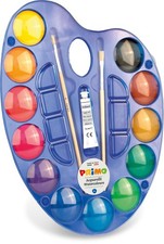 PRIMO Jumbo Acquerelli per Bambini con 12 Colori per Bambini 5 Anni
