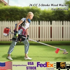 26 cc Weed Wacker Gas Powered String Trimmer/Edger Brush Cutter Lawn Mower 650W