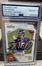2010 Score - Rookie Tim Tebow #396 Signatures (AU, RC)