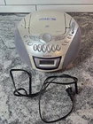 Sony CFD-E75 Boombox Silver CD Radio Cassette-Corder AM FM Stereo AC Power Cord