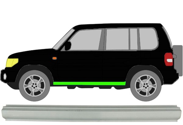 Schweller FüR Mitsubishi Pajero Pinin 5 TüRer 1998 – 2006 Links-image