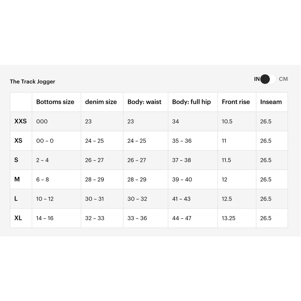 Pantalones deportivos Everlane para mujer The Track pequeños negros de algodón orgánico felpa nuevos con etiquetas Foto 4 de 4