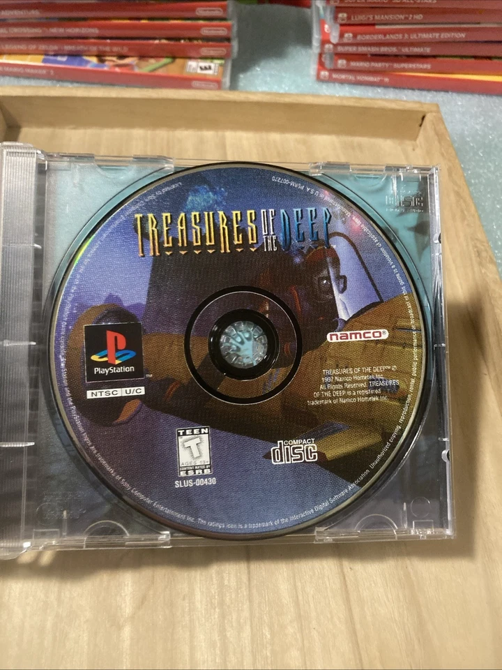 Treasures of the Deep PlayStation 1 PS1 Manual con Tarjeta de Registro Foto 4 de 4