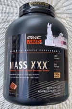 GNC AMP Mass XXX Protein Powder Mass Gainer 6Lbs Chocolate Exp 10/26 6.67 per gallon