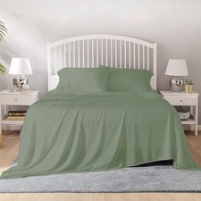 Silentnight 4 Piece 100 Egyptian Cotton Queen Size Sheet Set 1000 Thread Count