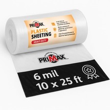 6 mil Plastic Sheeting 10'x25' Waterproof, UV Resistant, Heavy Duty Thick...
