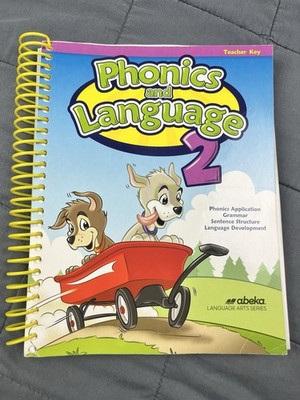 Abeka Phonics and Laguage 2 Teacher Key Language Art Series Spiral Bound
