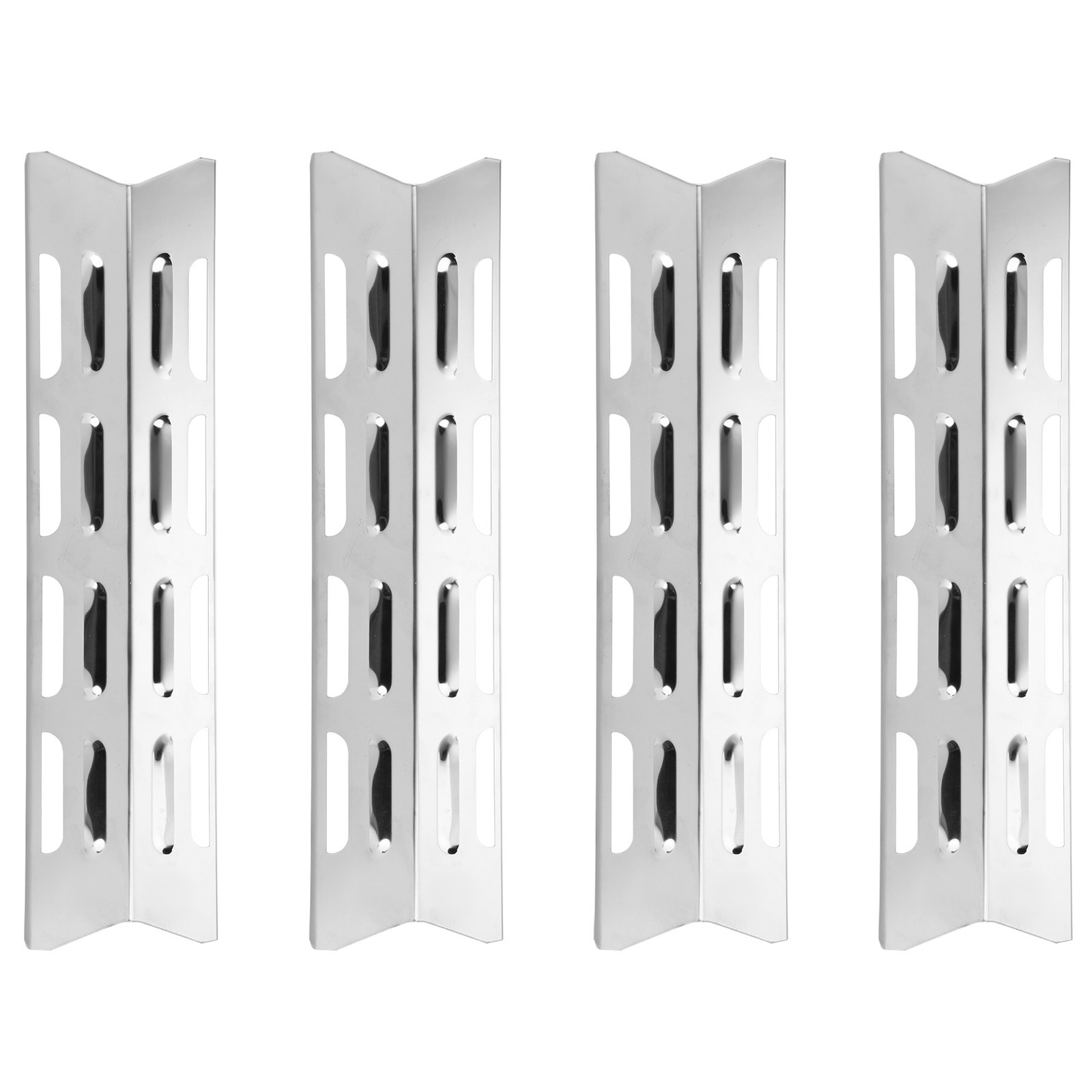 4Pcs Stainless Steel Gas Grill Oven Heat Plate Heat Tents Deflector Burners Cove